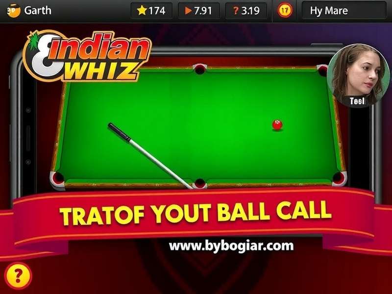 Indian 8 Ball Whiz Gameplay Screenshot